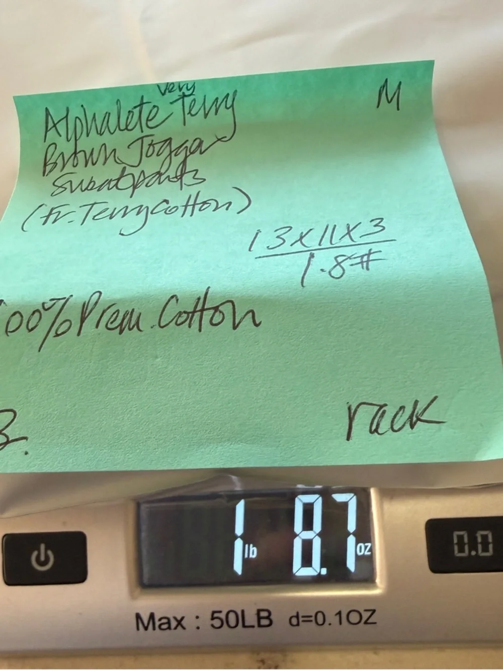 Alphalete Joggers Sweatpants Women's Medium Brown Very Terry French Terry Cotton - Picture 14 of 14